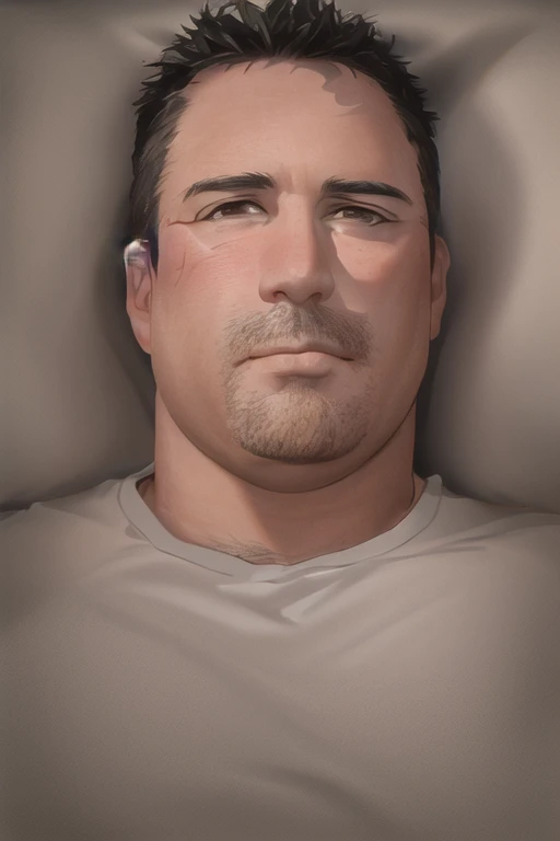 [NovelAI] лежать на животе мужчина среднего возраста Шедевр [Иллюстрация]